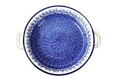 420 Bunzlau Ronde schaal met open handvaten XX Ronde Schalen